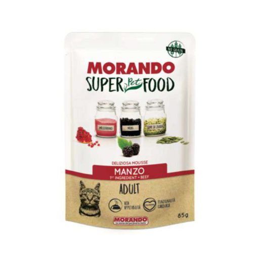 MORANDO SUPERFOOD ADULT MOUSSE MANZO 85 GR