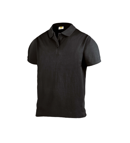 POLO JERSEY 100%COT.165 GR. NERA - S