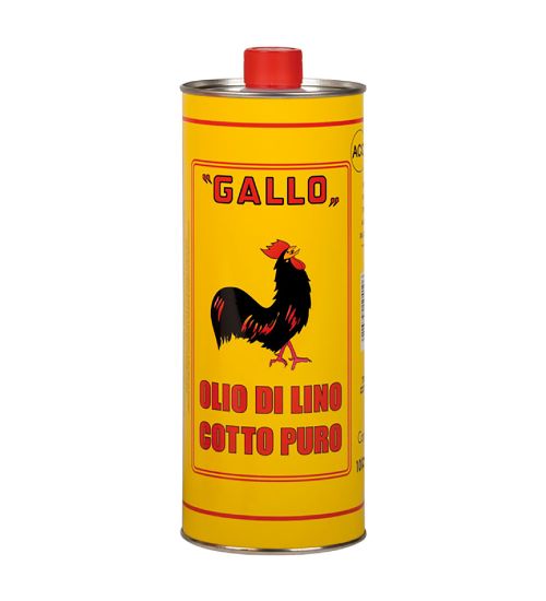 OLIO DI LINO COTTO PURO lt 1 'gallo'